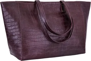 ANTONIO VALERIA Avery Leather Tote/Top Handle Shoulder Bag for Women