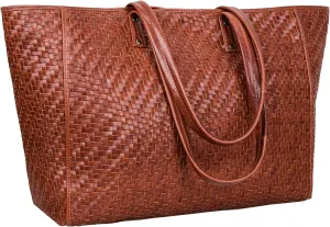 ANTONIO VALERIA Avery Leather Tote/Top Handle Shoulder Bag for Women