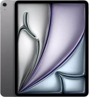 Apple iPad Air 13-inch (M2): Built for Apple Intelligence, Liquid Retina Display, 512GB, 12MP Front/Back Camera, Wi-Fi 6E, Touch ID, All-Day Battery Life — Space Gray