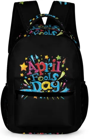 April Fool's Day Unisex Small Backpack Lightweight Shoulder Bag Travel Daypack