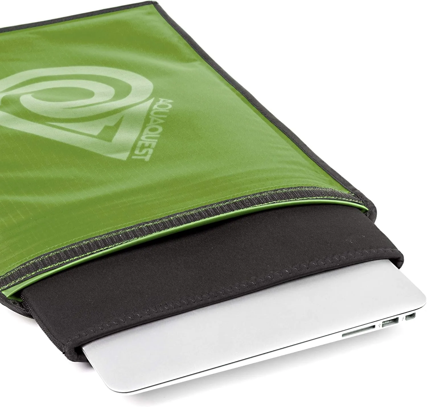 AquaQuest Storm Laptop Sleeve - 100% Waterproof, Lightweight, Durable, Padded Case - Protective Computer Pouch Cover Bag- 15 Inch - Red