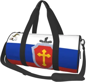 ARESU Flag Of The Russian Orthodox Army Duffel Bag Gym Bag Sports Bags Foldable Travel Bag Multipurpose Backpack
