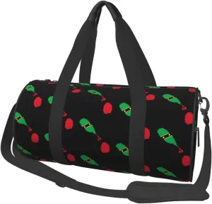 ARESU Saint Kitts And Nevis Flag Map Duffel Bag Gym Bag Sports Bags Foldable Travel Bag Multipurpose Backpack