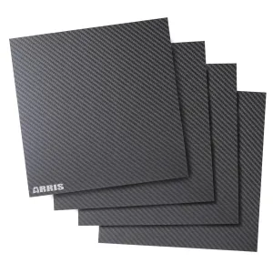ARRIS 300x300x 2.0mm Carbon Fiber Sheet, 0.5~6mm Carbon Fiber Board Available, 100% 3K Carbon Fiber Plate Twill Matte Surface 12x12 inch