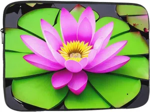 Asian Lotus Flower Prints Shockproof Portable Laptop Sleeve Bag 17 inch - Protective Case for Men and Women's Business Travel, Office Daily Use
