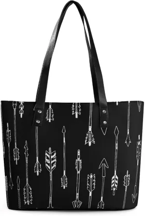 Autism Awareness Watercolor Splatter A Leather Handbag with Large Capacity And Portability