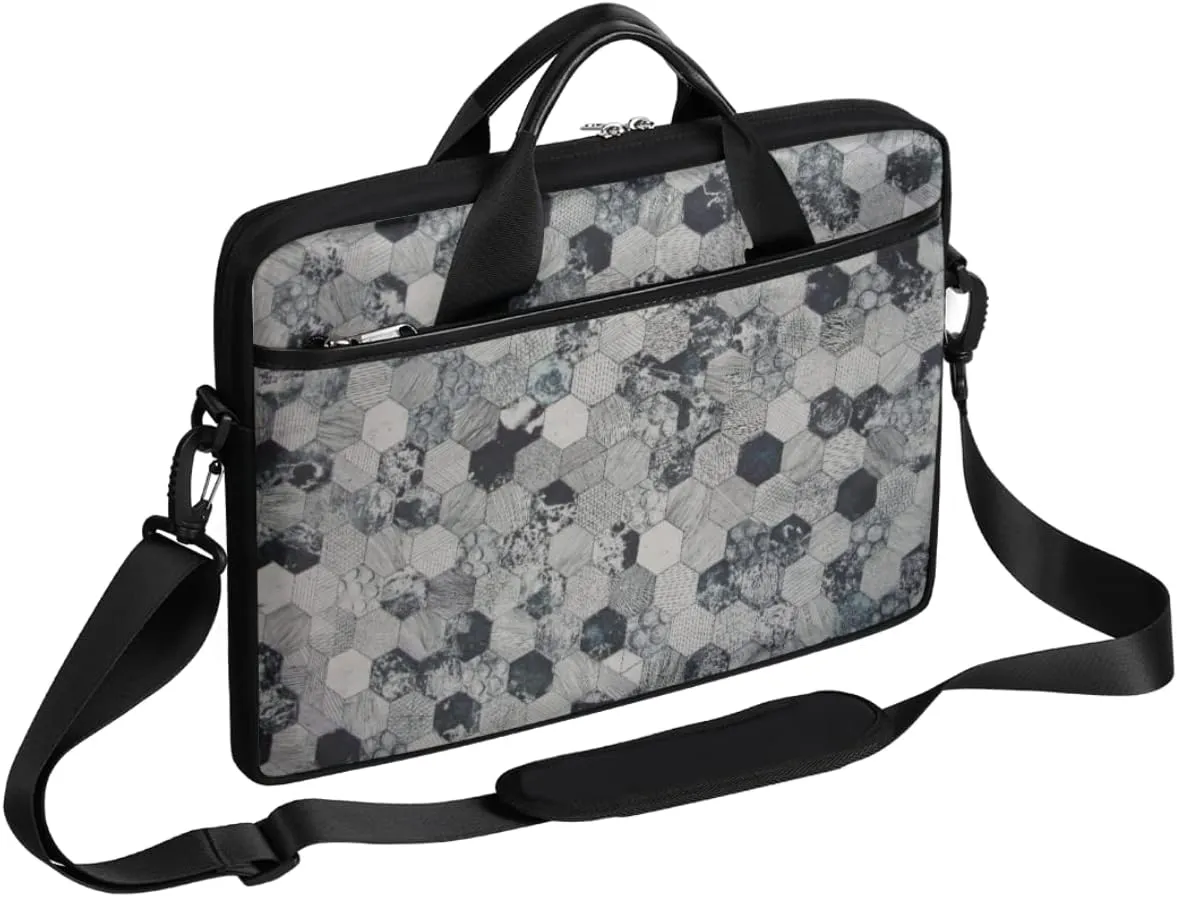 Autumn Forest Animals Birds Laptop Shoulder Messenger Bag Waterproof Laptop Briefcase with Handle and Padded Strap