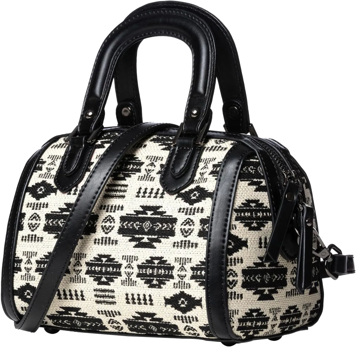 Aztec Barrel Bag, Crossbody Purse, Handbags, Shoulder Bags With Adjustable Strap, Top Handle Satchel For Ladies