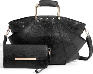 Bag Woman Large Capacity Leather Purse Fashion Designer Metal Top Handle Handbags Women Crossbody Large Bags for Women Tote