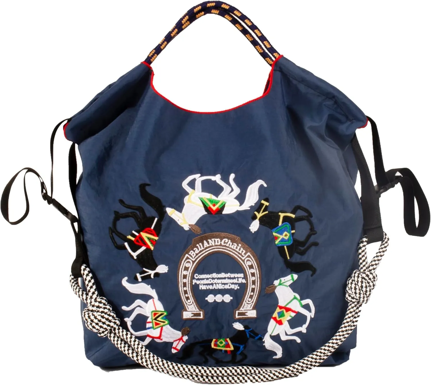 Ball&Chain Stylish Women's Reusable Shopping Bag for Leisure, Travel, and Beach Trips