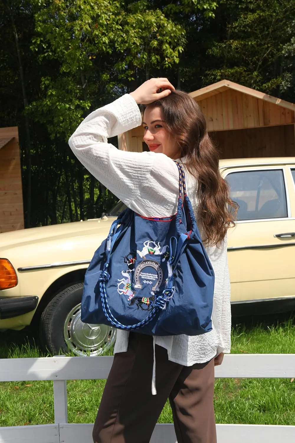 Ball&Chain Stylish Women's Reusable Shopping Bag for Leisure, Travel, and Beach Trips