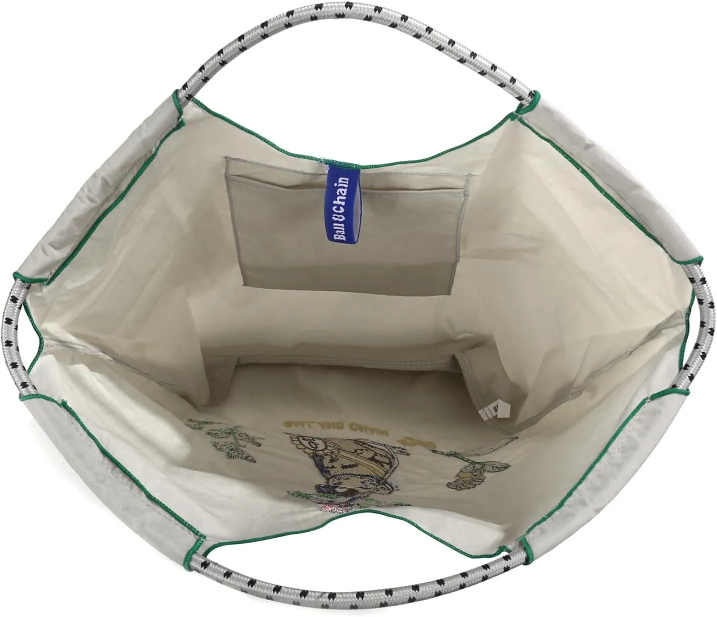 Ball&Chain Women Stylish Embroidered Tote Bag -Ideal Birthday Gift, Perfect Companion for Shopping, Travel, and Beach.