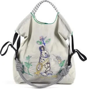 Ball&Chain Women Stylish Embroidered Tote Bag -Ideal Birthday Gift, Perfect Companion for Shopping, Travel, and Beach.