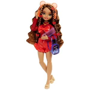 Barbie Dream Besties Doll & Accessories Playset, Teresa Posable Fashion Doll with Brown Hair & Hair Clips, 10 Video Game-Themed Pieces