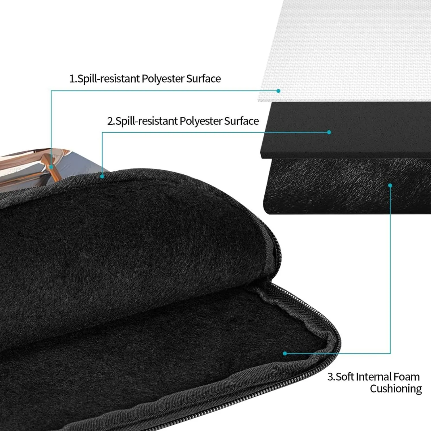 Beach Lounger Laptop Inner Bag Laptop Sleeve Case Briefcase Carrying Laptop Cover