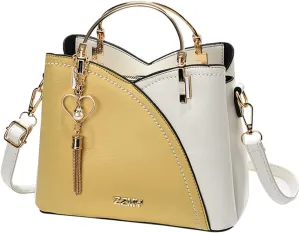 Beach Tote Bag Color Block Large Handbags Metal Handle Crossbody Bags Hobo Laptop Computer Briefcases For Wife Mama A