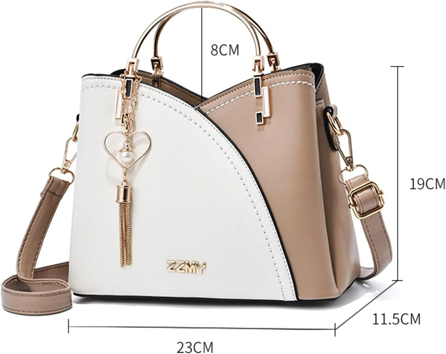 Beach Tote Bag Color Block Large Handbags Metal Handle Crossbody Bags Hobo Laptop Computer Briefcases For Wife Mama A