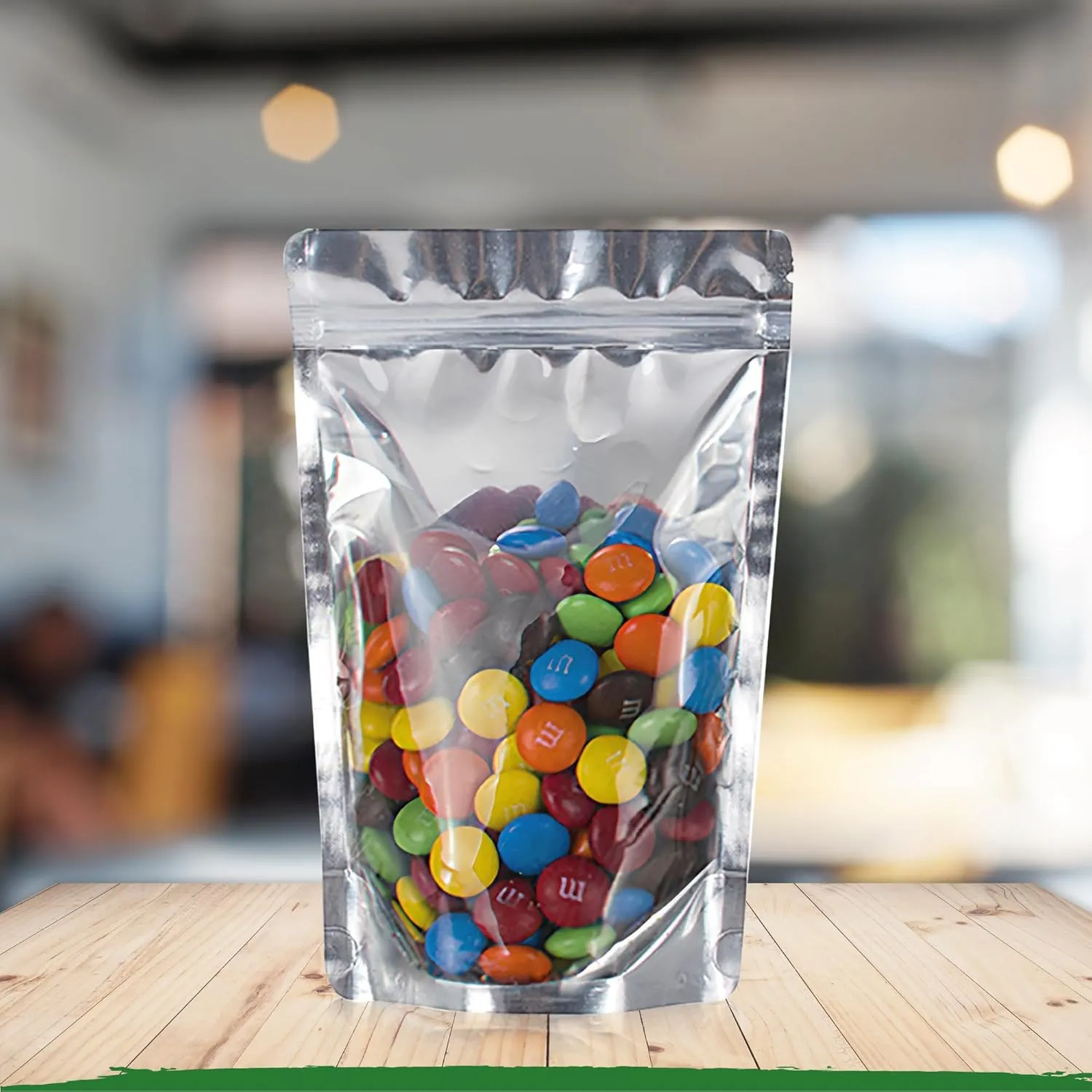 BELLE KR® 4x6 Mylar Bags for Food Storage with 7.5mil Thick - Pack Of 200 - Stand Up Clear Mylar Bags with See Through Window - Small 1/2 Pint Pouches for Freeze Dried Candy - Labels Included