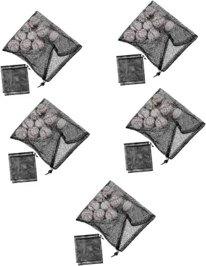 BESPORTBLE 5sets Drawstring Mesh Bag Fountain Pump Filter Bowling Ball Bag Tennis Bag Pool Skimmer Swim Mesh Bag Tennis Ball Bags Drawstring Bags Small Mesh Bag Canvas Bags Polyester 3pcs*5