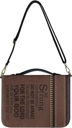 Bible Cover for Women Men Waterproof Crossbody Bag with Handle Tote Bag for Pens, Highlighters M-2XL