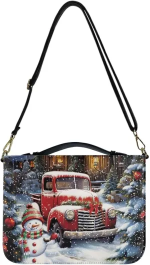 Bible Cover for Women Men Waterproof Crossbody Bag with Handle Tote Bag for Pens, Highlighters M-2XL
