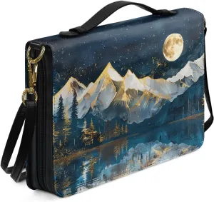 Bible Cover for Women Men Waterproof Crossbody Bag with Handle Tote Bag for Pens, Highlighters M-2XL