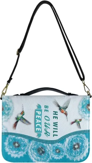 Bible Cover for Women Men Waterproof Crossbody Bag with Handle Tote Bag for Pens, Highlighters M-2XL