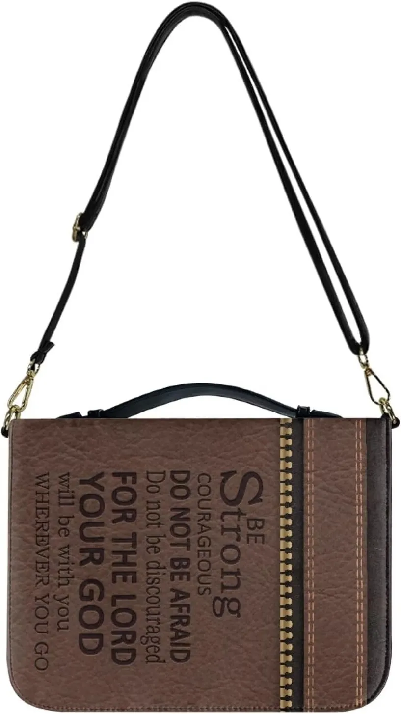 Bible Cover for Women Men Waterproof Crossbody Bag with Handle Tote Bag for Pens, Highlighters M-2XL