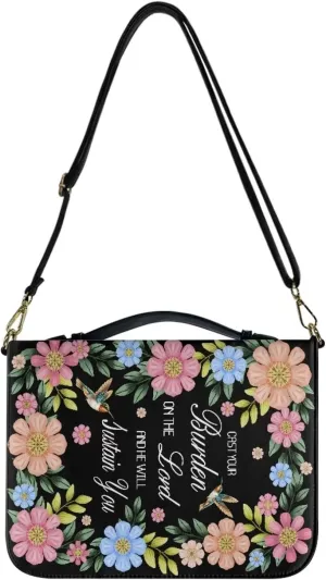 Bible Cover for Women Men Waterproof Crossbody Bag with Handle Tote Bag for Pens, Highlighters M-2XL