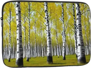 Birch Tree Prints Shockproof Portable Laptop Sleeve Bag 13 inch - Protective Case for Men and Women's Business Travel, Office Daily Use