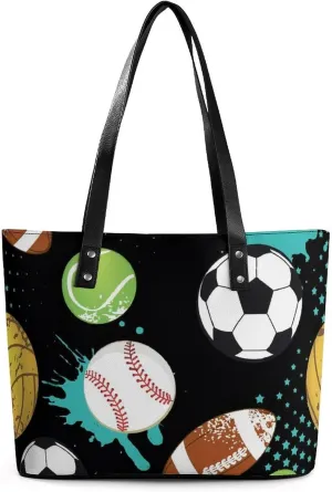Black Retro A Leather Handbag with Large Capacity And Portability