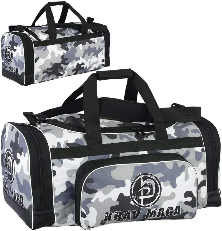 Black Sports Duffel Kit Bag - Camo Edition New, Black