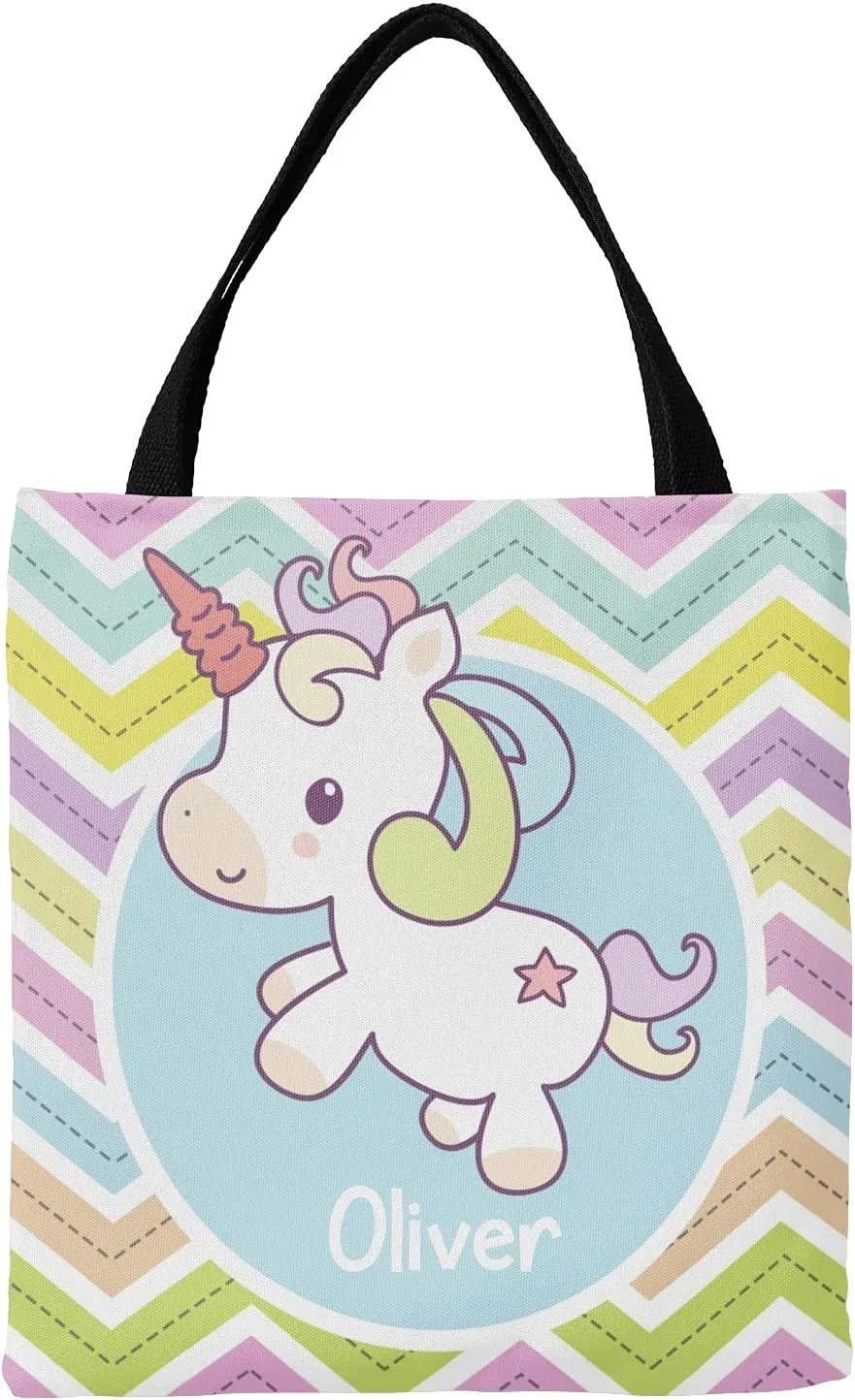 Blue Racing Car Personalized Canvas Tote Bags for Women Kids, Reusable Bags for Shopping,Travel,School Handbag Gift
