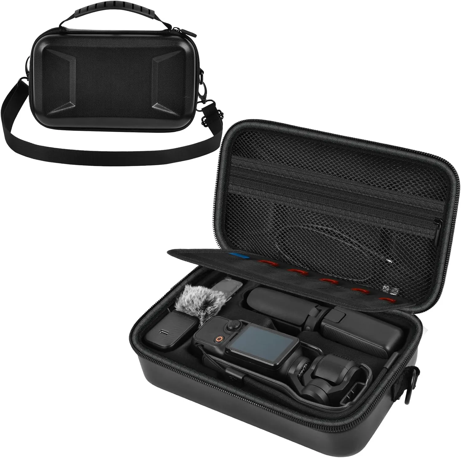 Boobowl Case for Osmo Pocket 3 Creator Combo, Vlogging Camera Travel Storage with Custom Compartments for DJI Osmo Pocket 3, for DJI Mic Mini/Mic 2,Creator Combo Accessories (Box Only)