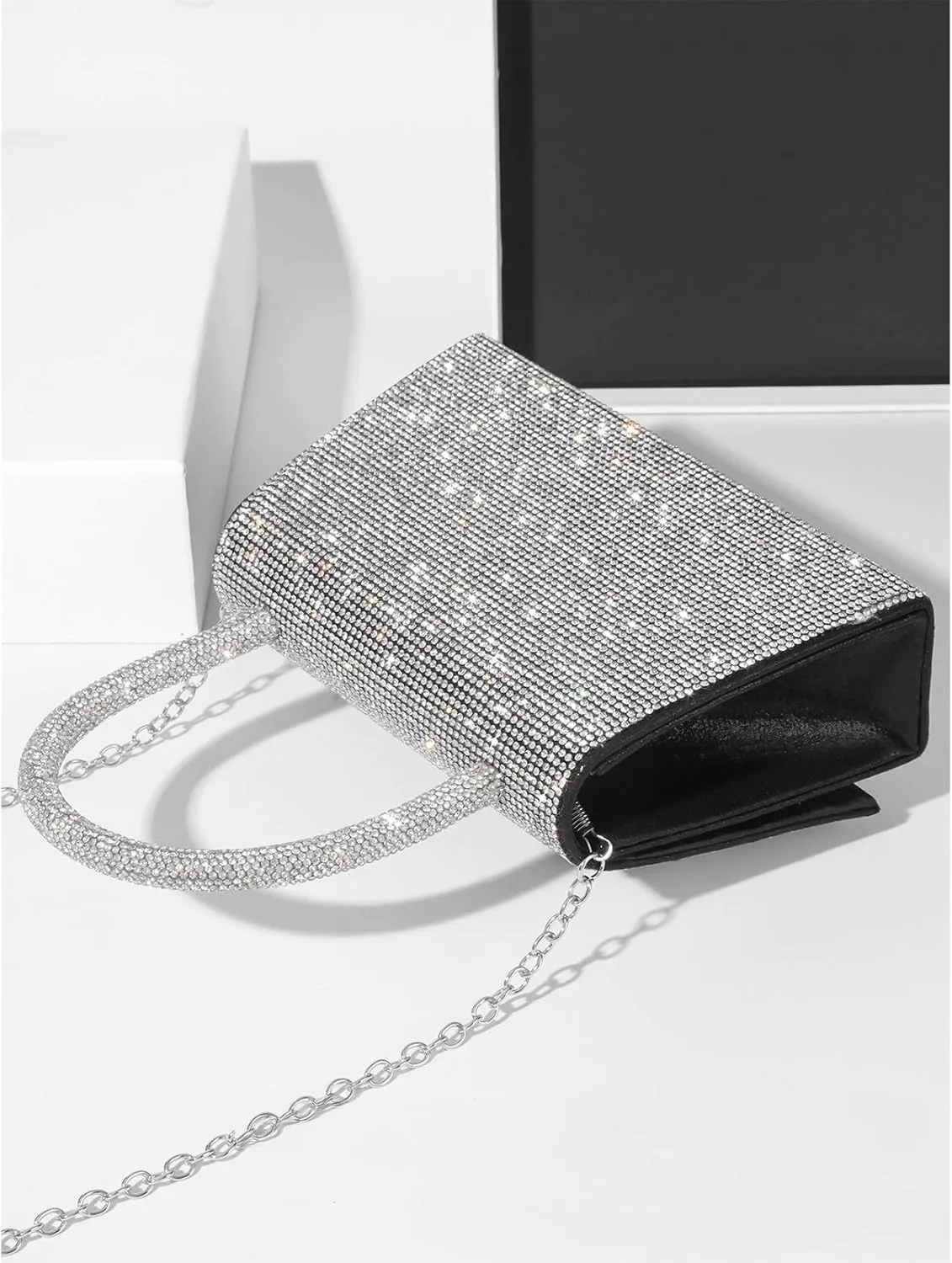 Bow Purse Women Rhinestone Bow Handbag Aesthetic Coquette Bag Girls Trendy Evening Bag Valentine's Day Gifts