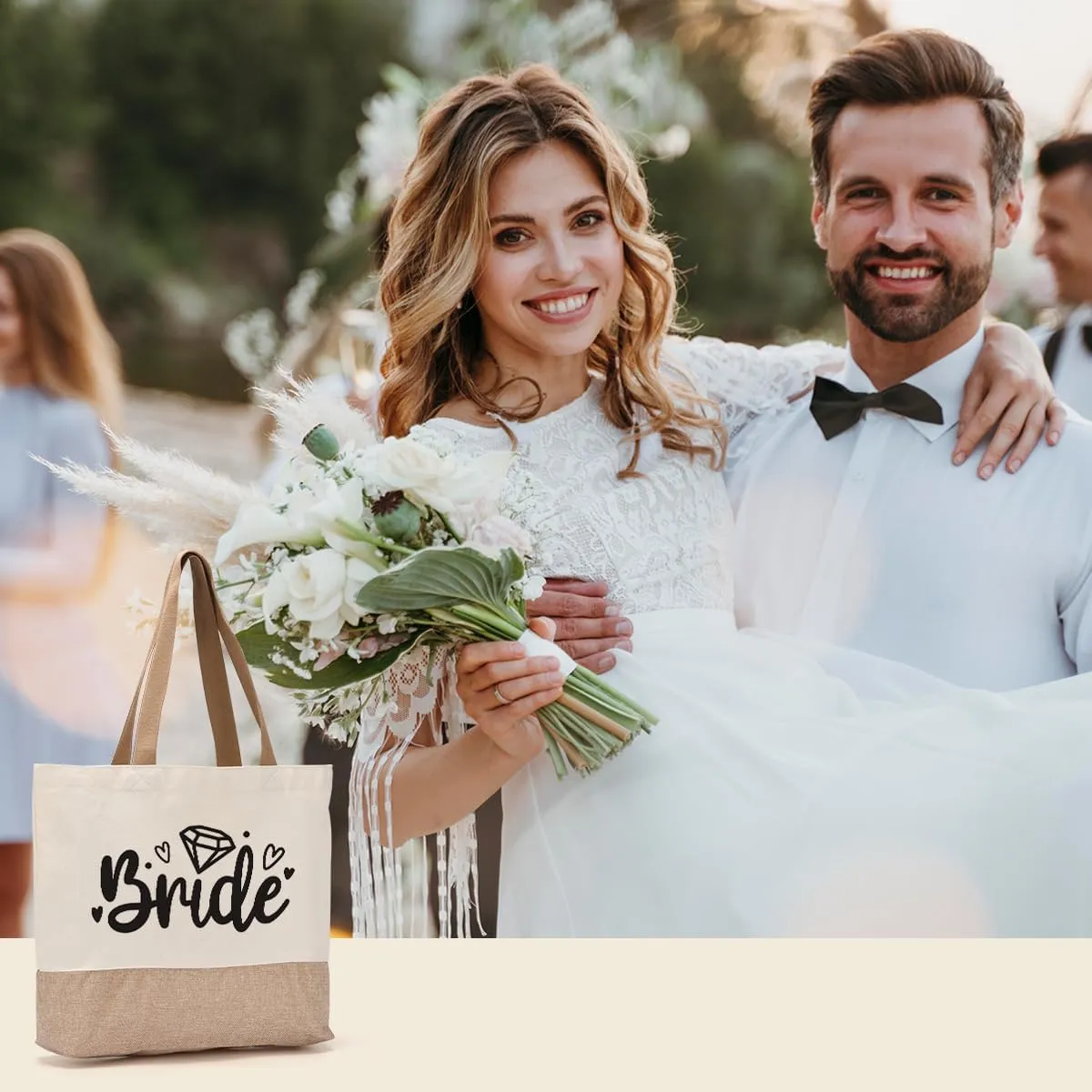 Bride Bags Engagement Mother of the Bride Gifts Tote Bag for Women