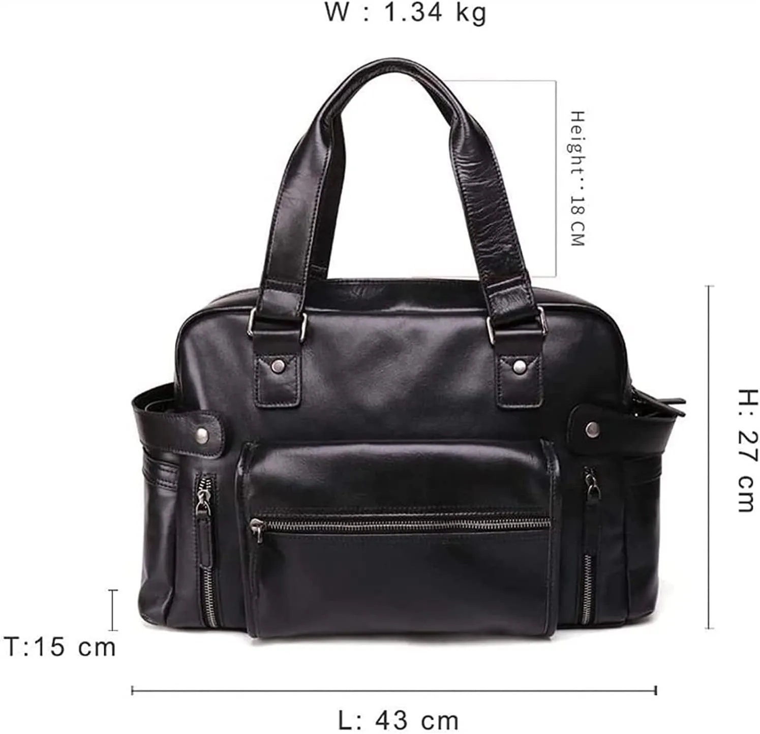 Briefcase Laptop Bag Business Briefcase Men's Crossbody Bag Shoulder