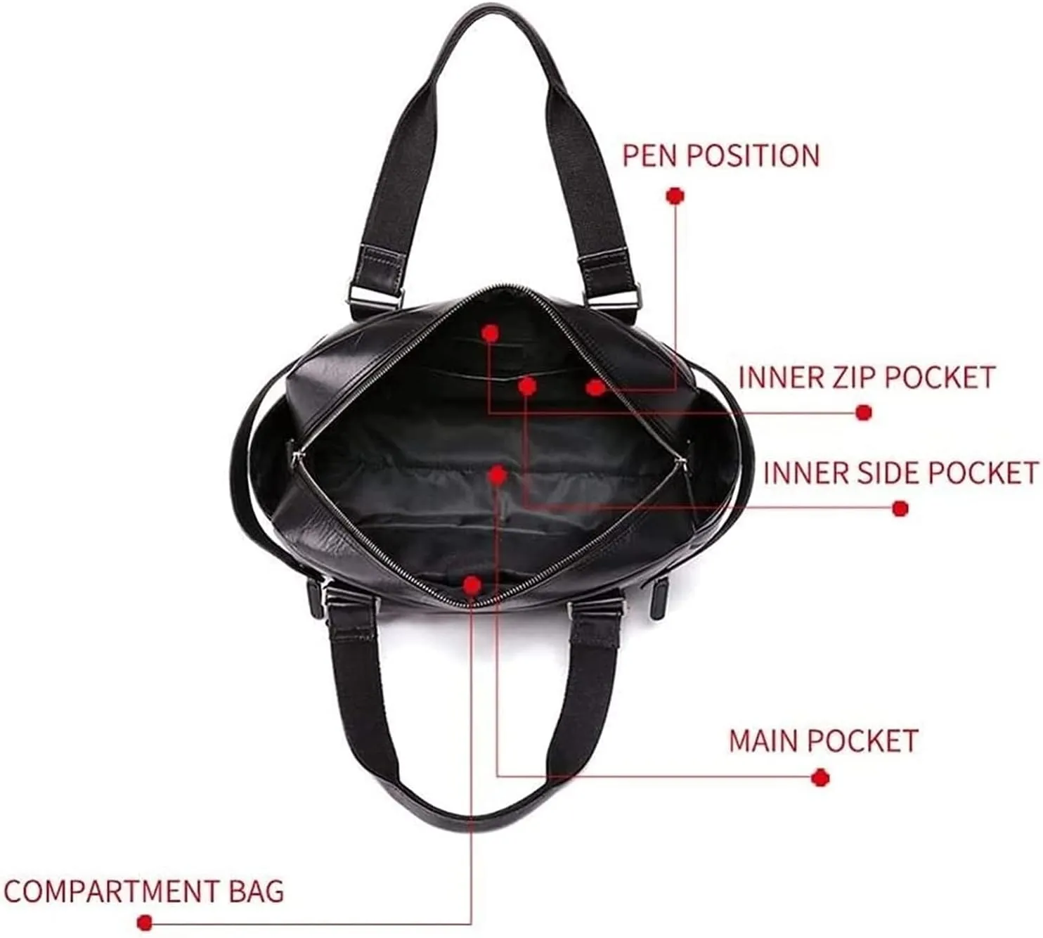 Briefcase Laptop Bag Business Briefcase Men's Crossbody Bag Shoulder