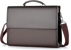 Briefcases for men Men Business Briefcase,Brand Crossbody Bag, Leather Shoulder Bag, Men Top-Handle Computer Bag