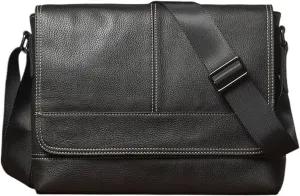 Briefcases Men's Genuine Leather Trendy Shoulder Bag Horizontal Casual Fashion Crossbody Bag Messenger Bags