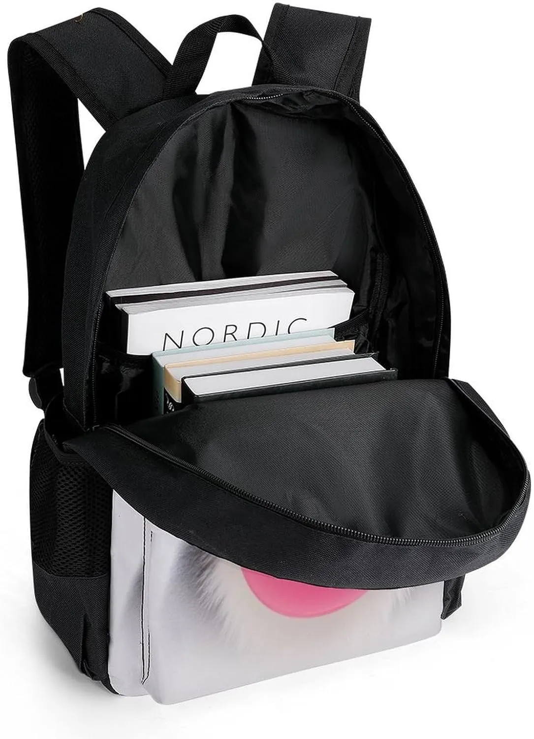 Bubble Gum Cute Funny Koala Daypack Backpack Polyester Anti-Theft Multipurpose Bookbag Big Capacity Travel Hiking & Camping Rucksack With Smooth Zippers