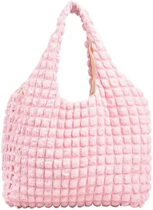 Bubble Hobo Bags for Women Bubble Tote Bag Cloud Shoulder Bag Hobo Bag Casual Purses Satchel Work Bag