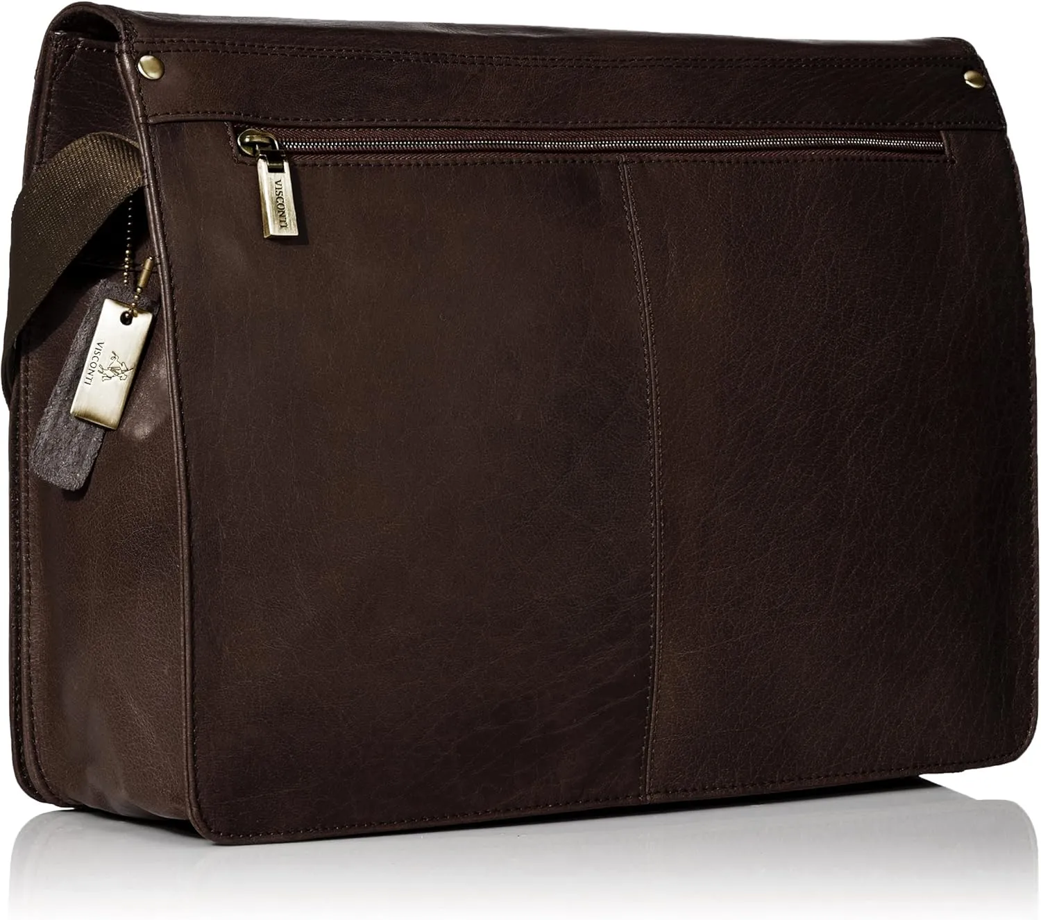 Buffalo Leather 13 Inch Laptop Case/Messenger Shoulder Bag/Handbag, Brown, One Size