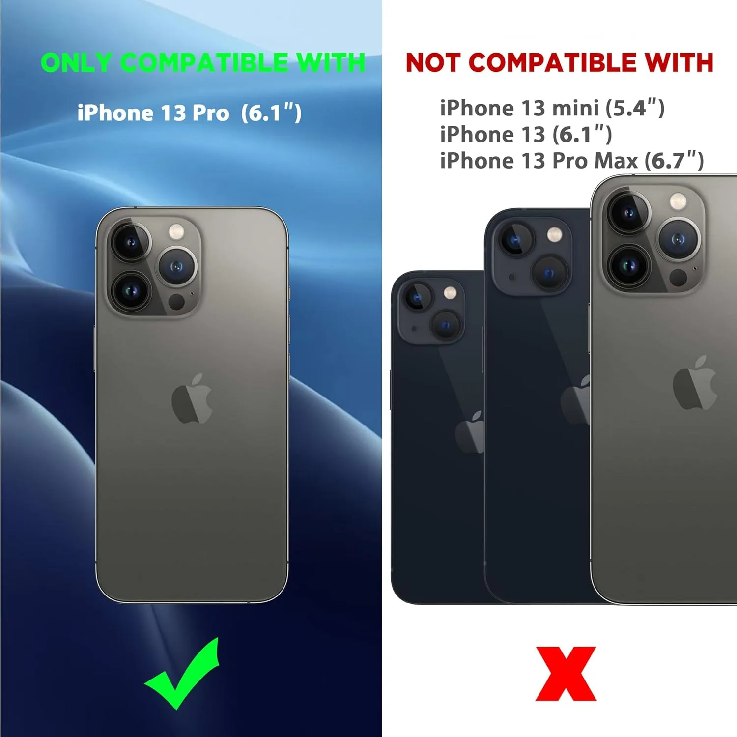CACOE Magnetic Case for iPhone 13 Pro 6.1 inch-Compatible with MagSafe & Magnetic Car Phone Mount,Anti-Fingerprint TPU Thin Phone Cases Cover Protective Shockproof (Matte Black)