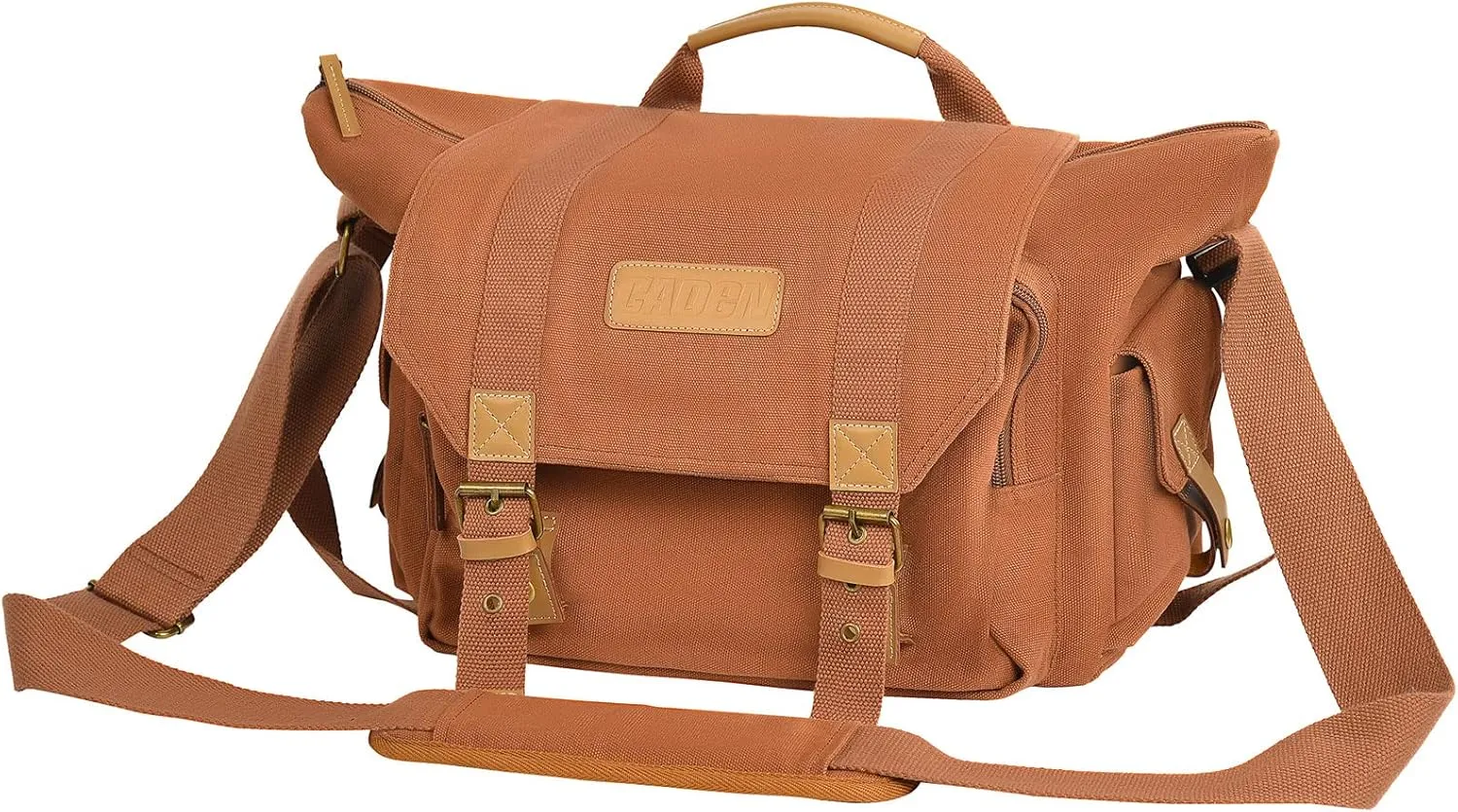 CADeN Camera Bag Case Canvas Compatible for Nikon, Canon, Sony DSLR/SLR Mirrorless Camera with Tripod Holder, Camera Shoulder Messenger Bag for Men/Women (3.0 Coffee)