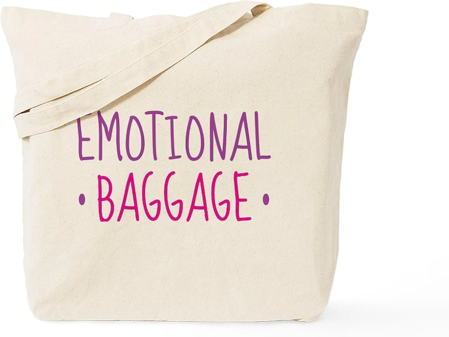 CafePress Emotional Baggage Tote Bag Reusable Natural Beige Canvas Shopping Bag