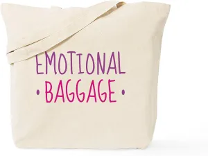 CafePress Emotional Baggage Tote Bag Reusable Natural Beige Canvas Shopping Bag