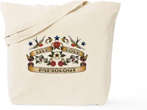 CafePress Live Love Pathology Tote Bag Reusable Natural Beige Canvas Shopping Bag