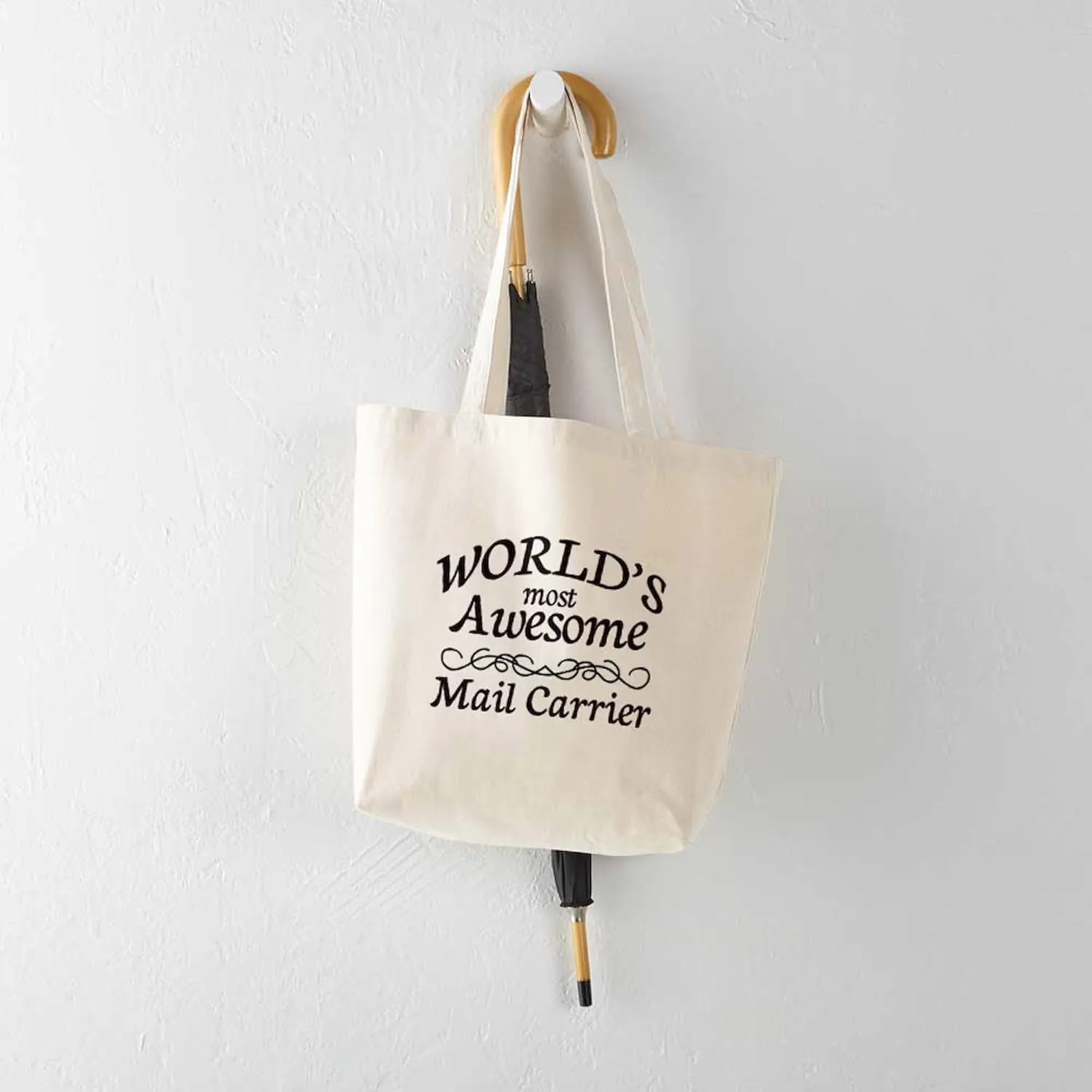 CafePress Mail Carrier Tote Bag Natural Canvas Tote Bag, Reusable Shopping Bag
