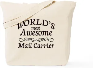 CafePress Mail Carrier Tote Bag Natural Canvas Tote Bag, Reusable Shopping Bag